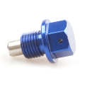 Aluminum alloy oil pan screw magnetic drain plug