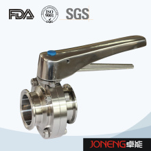 Stainless Steel Handle Clamped Food Grade Butterfly Valve (JN-BV2002)