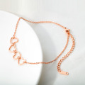 Latest rose gold anklet designs online shopping