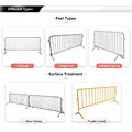 Heavy duty crowd control steel barricades