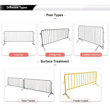 Heavy duty crowd control steel barricades