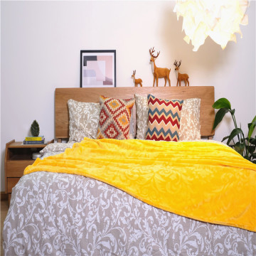 Longa de pelúcia Coral Fleece Jacquard cama cobertores