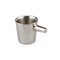 Double Wall Stainless Steel Espresso/Tea Cup with Saucer