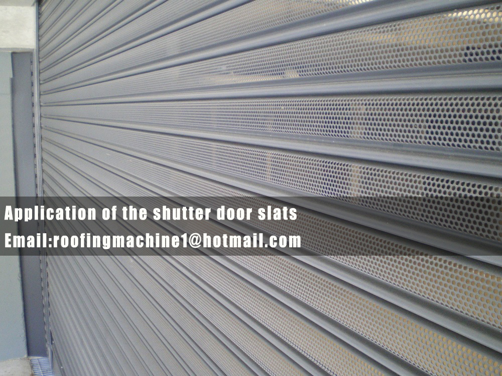 application of the shutter door machine