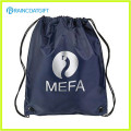 Promocional Logotipo Impresso Nylon Drawstring Backpack