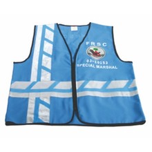 Veste de segurança de alta visibilidade com cor azul