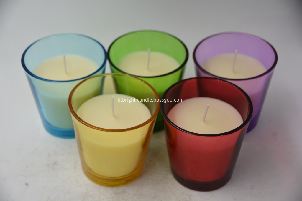 hotsale scented glass jar candle