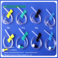 Conjunto IV Borboleta Needle18g, 20g, 22g, 23G, 25g, Luer Slip ou Luer Lock Agulha