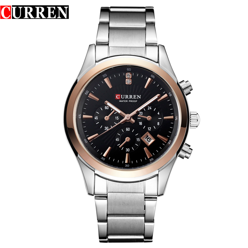 Stainless Steel Luxury Brand Business Watches Men 