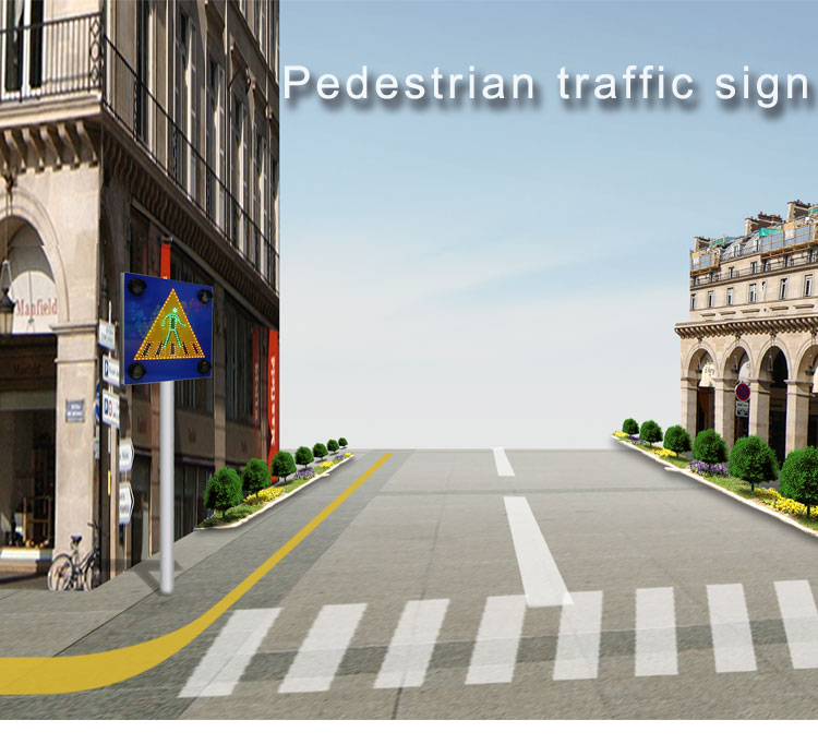 pedestrian traffic road sign_01