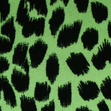 Polyester Leopard Flecken &amp; Herzen Beflockung Stoff