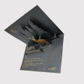 Folding Stereoscopic Fancy Paper Thanks Card