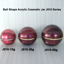 15g 30g 50g Ball Shape Acrylic Packaging for cosmetics