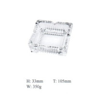 Стеклянная пепельница высокого качества Clear Glass Square Ashtray Tableware Kb-Hn01319