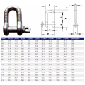 Galvanized Europe Type D Shackle