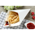 Disposable Fried Chips Paper Cone With Sauce Holder