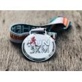 Medalha de corrida de metal prateado antigo Custom 2020