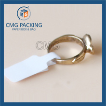 White Water Proof Folded Adhesive Ring Price Tag (CMG-STR-010)