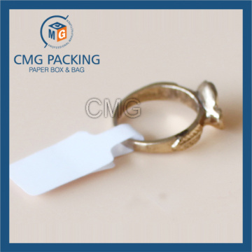 White Water Proof Folded Adhesive Ring Price Tag (CMG-STR-010)