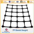 Geogrelha Biaxial PP para reforço de taludes