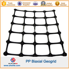 Geomalla biaxial PP para refuerzo de base