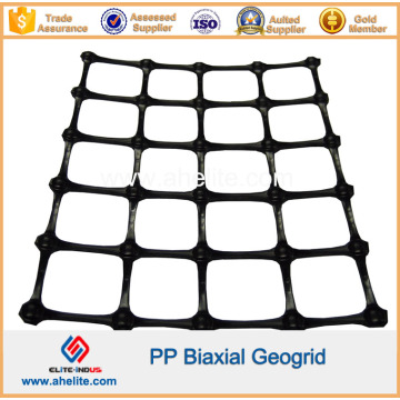 Geomalla biaxial PP para refuerzo de base