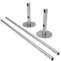 Stainless Steel Double bar Towel Racks Holder Shelf