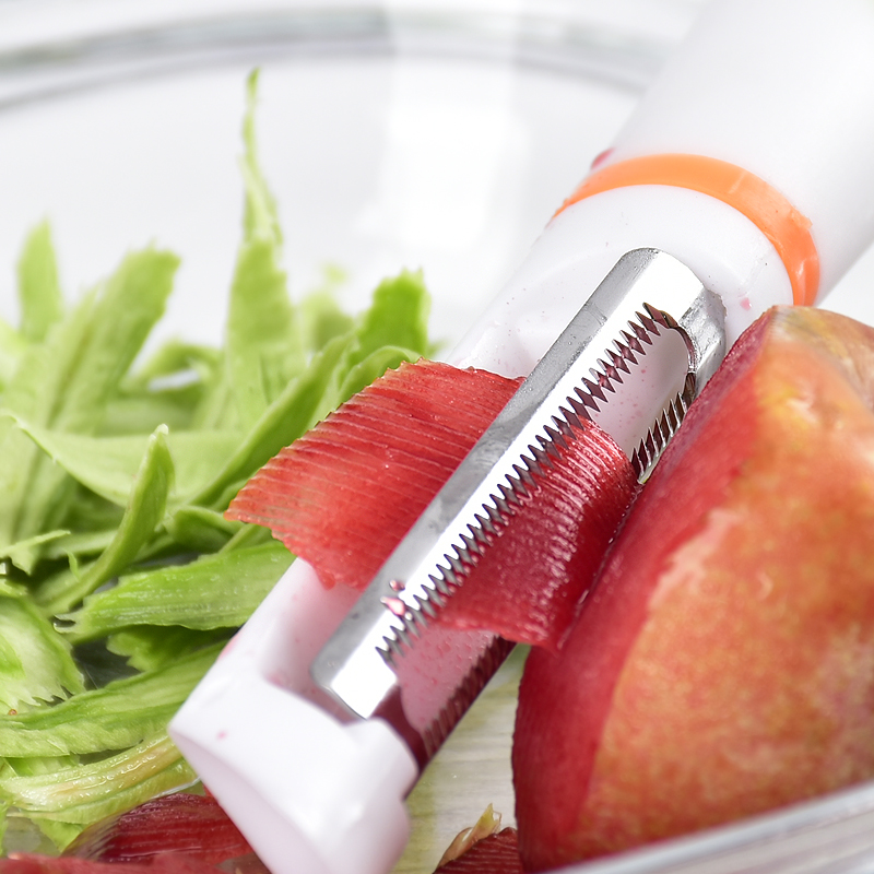 plastic multi-function hand vegetable and pear peeler slicer