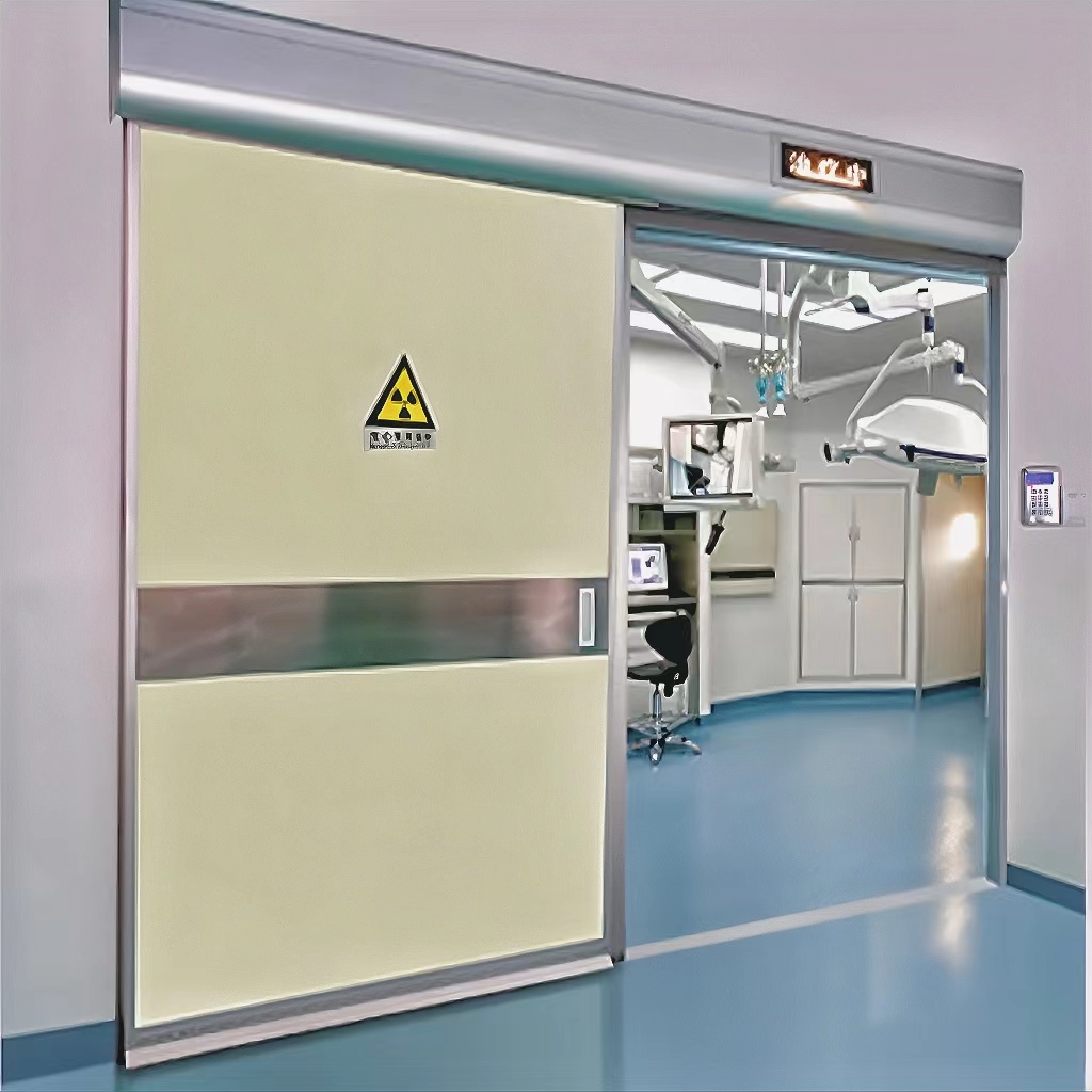 Laboratory galvanized airtight electrical sliding clean door single door2 Laboratory galvanized airtight electrical sliding clean door single door2