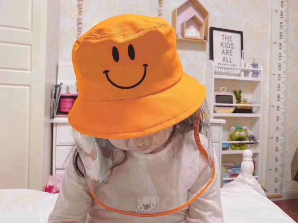 Kids Children Protective Mask Face Shield Mask Hat Bucket Hat Plastic Manufacture