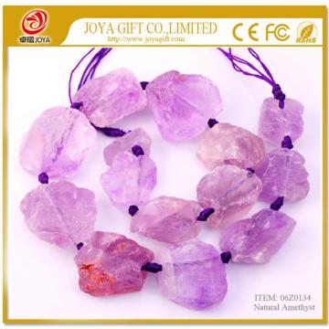 Natürliche rohe grobe Amethyst Schmuck Kristall Edelsteinperlen