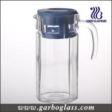 1.4L Cold Water Glass Jug with Plastic Lid