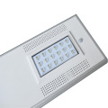 Farola solar led de 90w en una luz