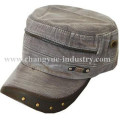 Design fashion men army cap with metal studs