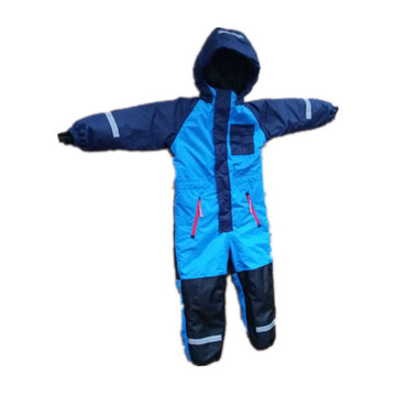 Azul con capucha impermeable sellador Monos