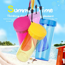 450ml Colorful Transparent Plastic Sports Water Bottle (SLSB03)