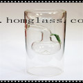 Clear Colorful Glass Candle Holder/Candlestick