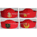 Promotional red cotton seaman sailor cap hat