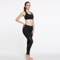 Nuevos pantalones de la yoga del gimnasio de Sportwear de las mujeres al por mayor de la llegada con el acoplamiento negro