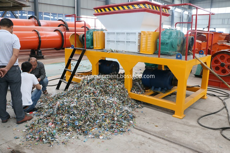 Used Plastic Timber Tire Shredder Machine For Sale