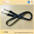 Customized logo sublimation lanyard with two clips