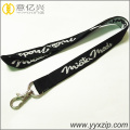 customized thick jacquard knitted cotton lanyard