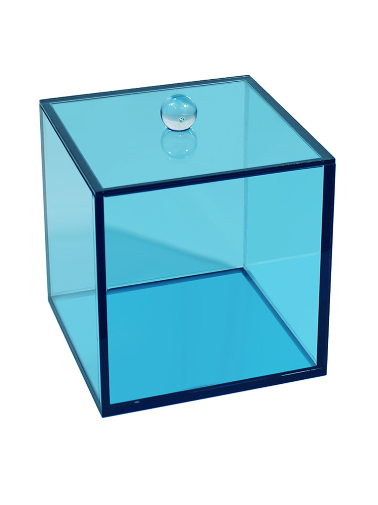 Acrylic Canister Blue