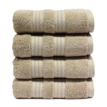 Luxury Gift Bath Towel Set with Paper band Dobby Solid Color