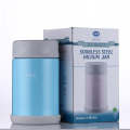 En acier inoxydable alimentaire sous vide Jar Svj-350e alimentaire pot bleu