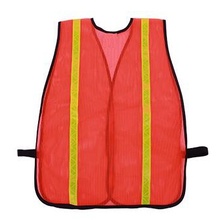 Gilet de sécurité en mesh réfléchissant avec ruban PVC