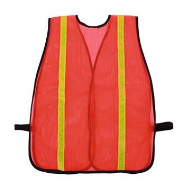 Gilet de sécurité en mesh réfléchissant avec ruban PVC