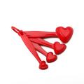 Plastic Heart Shaped Measuring Spoons