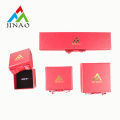 Card Paper Red Jewelry Box with Ribbon