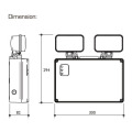 IP65 LED Twin Spot Light, Emergneyc Light